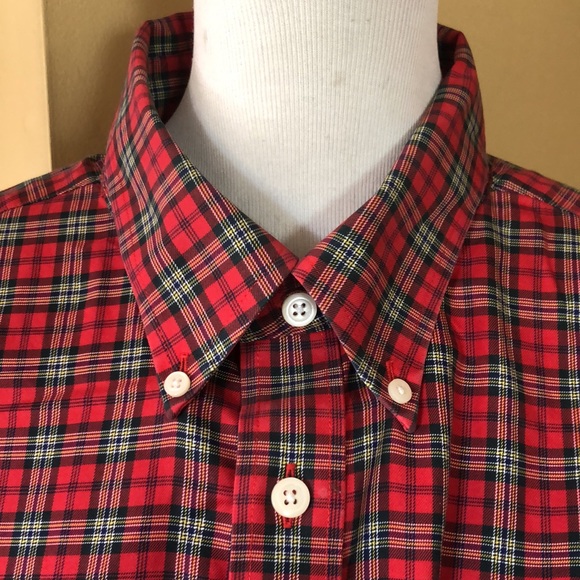 Vintage ORVIS Size XXL Lumberjack Plaid ButtonFront & Button Collar 100% Cotton - Picture 10 of 16